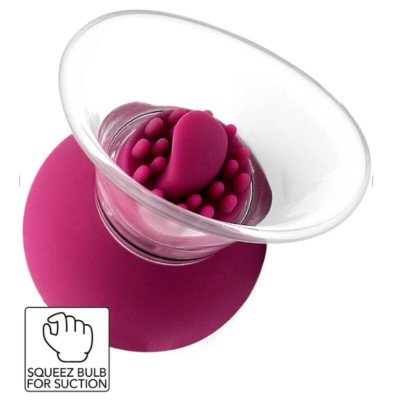 SHEEO BOMBA VIBRADORA Y GIRATORIA PARA PEZONES Y CLITORIS