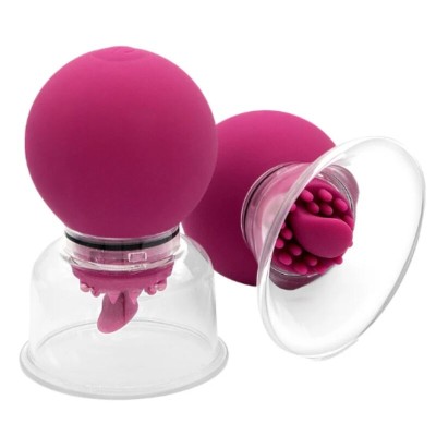 SHEEO BOMBA VIBRADORA Y GIRATORIA PARA PEZONES Y CLITORIS