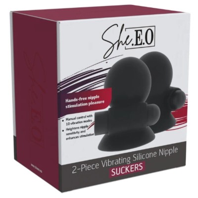 SHEEO SUCCIONADORES DE PEZONES VIBRADORES RECARGABLES