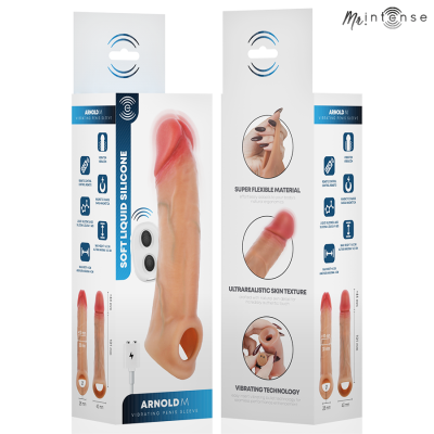 MR INTENSE ARNOLD M VIBRADOR FUNDA PENE SILICONA CONTROL REMOTO 145 CM O 4 CM