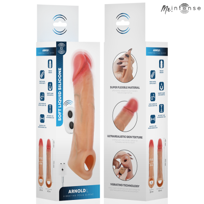 MR INTENSE ARNOLD L VIBRADOR FUNDA PENE SILICONA CONTROL REMOTO 16 CM O 45 CM