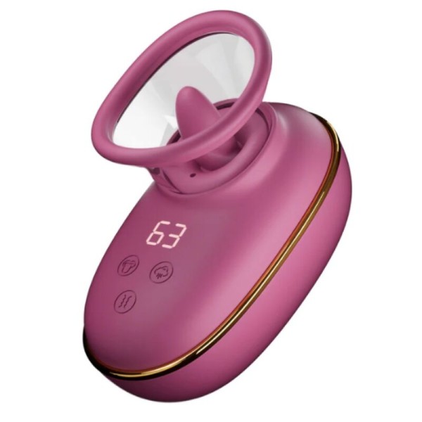 SHEEO BOMBA AUTOMATICA ESTIMULADORA DE CLITORIS CON EFECTO LICKING MORADA
