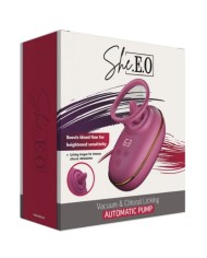 SHEEO BOMBA AUTOMATICA ESTIMULADORA DE CLITORIS CON EFECTO LICKING MORADA