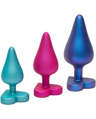 ROMP LUSTER KIT DE ENTRENAMIENTO ANAL S M L CON BASE EN FORMA DE CORAZON