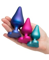 ROMP LUSTER KIT DE ENTRENAMIENTO ANAL S M L CON BASE EN FORMA DE CORAZON