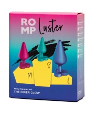 ROMP LUSTER KIT DE ENTRENAMIENTO ANAL S M L CON BASE EN FORMA DE CORAZON