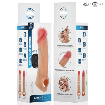 MR INTENSE ARNOLD M VIBRADOR FUNDA PENE SILICONA CONTROL REMOTO 145 CM O 4 CM