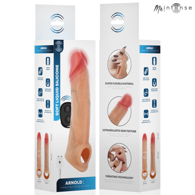 MR INTENSE ARNOLD L VIBRADOR FUNDA PENE SILICONA CONTROL REMOTO 16 CM O 45 CM