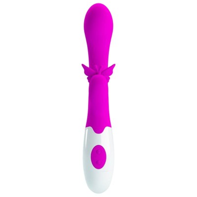 PRETTY LOVE BUTTERFLY KISS VIBRADOR RABBIT 30 FUNCIONES MORADO