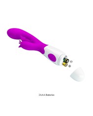 PRETTY LOVE BUTTERFLY KISS VIBRADOR RABBIT 30 FUNCIONES MORADO