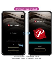 PRETTY LOVE KLAY VIBRADOR HUEVO CON EMPUJE APP CONTROL MORADO