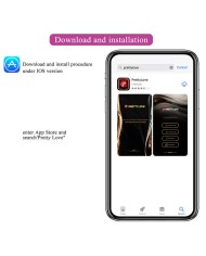 PRETTY LOVE KLAY VIBRADOR HUEVO CON EMPUJE APP CONTROL MORADO