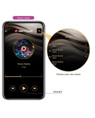 PRETTY LOVE KLAY VIBRADOR HUEVO CON EMPUJE APP CONTROL MORADO