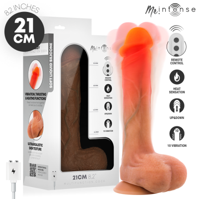 MR INTENSE BRADLEY DILDO VIBRADOR CON EFECTO CALOR Y CONTROL REMOTO 21 CM O 42 CM