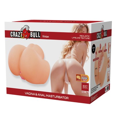 CRAZY BULL VIVIAN MASTURBADOR VAGINAL Y ANAL DOBLE CON VIBRACION