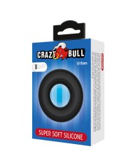 CRAZY BULL URBAN ANILLO PARA PENE SILICONA SUPER SOFT NEGRO