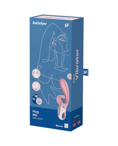 SATISFYER HUG ME VIBRADOR RABBIT APP AZUL SATISFYER HUG ME VIBRADOR RABBIT APP AZUL