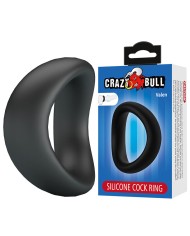 CRAZY BULL VALEN ANILLO PARA PENE ERGONOMICO SILICONA NEGRO