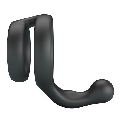 CRAZY BULL YANCY ANILLO DOBLE PARA PENE Y TESTICULOS SILICONA NEGRO