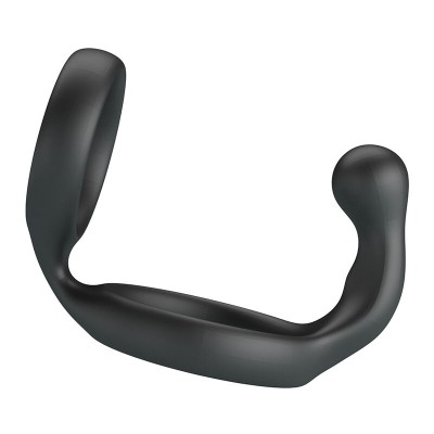 CRAZY BULL FLORIAN ANILLO DOBLE PARA PENE Y TESTICULOS SILICONA NEGRO