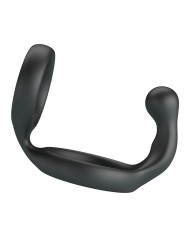 CRAZY BULL FLORIAN ANILLO DOBLE PARA PENE Y TESTICULOS SILICONA NEGRO