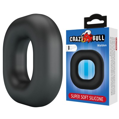 CRAZY BULL WALDEN ANILLO PARA PENE SUPER SOFT SILICONA NEGRO