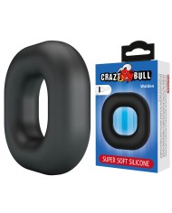 CRAZY BULL WALDEN ANILLO PARA PENE SUPER SOFT SILICONA NEGRO