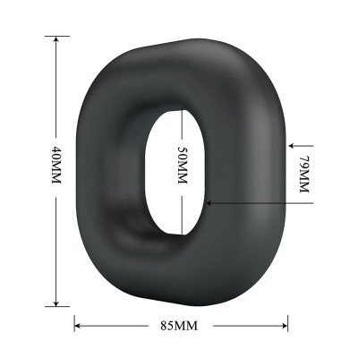 CRAZY BULL WALDEN ANILLO PARA PENE SUPER SOFT SILICONA NEGRO