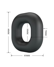 CRAZY BULL WALDEN ANILLO PARA PENE SUPER SOFT SILICONA NEGRO