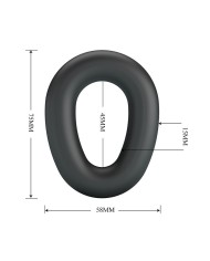 CRAZY BULL VESPER ANILLO PARA PENE SUPER SOFT SILICONA NEGRO