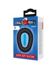 CRAZY BULL VESPER ANILLO PARA PENE SUPER SOFT SILICONA NEGRO