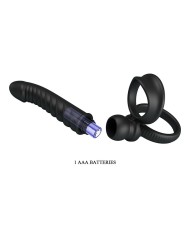 PRETTY LOVE MERRITT VIBRADOR ANAL CON ANILLO Y VIBRACION NEGRO