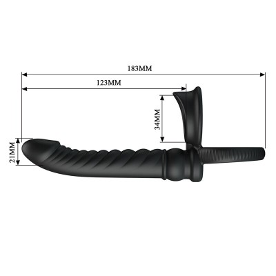 PRETTY LOVE MERRITT VIBRADOR ANAL CON ANILLO Y VIBRACION NEGRO