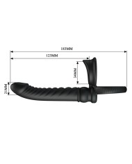 PRETTY LOVE MERRITT VIBRADOR ANAL CON ANILLO Y VIBRACION NEGRO