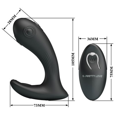 PRETTY LOVE MIRABELLE VIBRADOR PROSTATICO CON CONTROL REMOTO