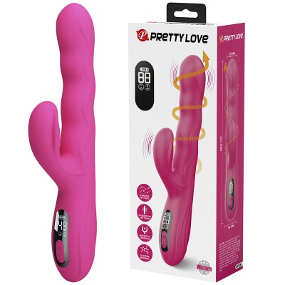 PRETTY LOVE WINTERS VIBRADOR RABBIT MULTIFUNCION CON PANTALLA LED ROSA