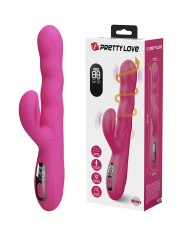 PRETTY LOVE WINTERS VIBRADOR RABBIT MULTIFUNCION CON PANTALLA LED ROSA