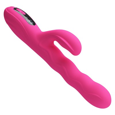PRETTY LOVE WINTERS VIBRADOR RABBIT MULTIFUNCION CON PANTALLA LED ROSA