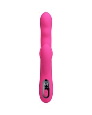 PRETTY LOVE WINTERS VIBRADOR RABBIT MULTIFUNCION CON PANTALLA LED ROSA
