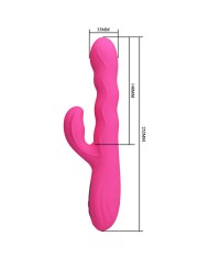 PRETTY LOVE WINTERS VIBRADOR RABBIT MULTIFUNCION CON PANTALLA LED ROSA