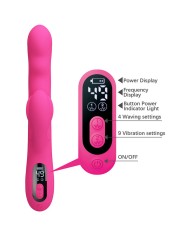 PRETTY LOVE WINTERS VIBRADOR RABBIT MULTIFUNCION CON PANTALLA LED ROSA