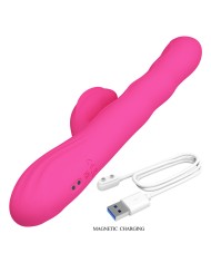 PRETTY LOVE WINTERS VIBRADOR RABBIT MULTIFUNCION CON PANTALLA LED ROSA