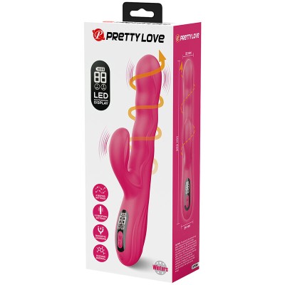 PRETTY LOVE WINTERS VIBRADOR RABBIT MULTIFUNCION CON PANTALLA LED ROSA