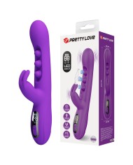 PRETTY LOVE SABIEN VIBRADOR RABBIT CON ESTIMULACION POR GOLPETEOS Y LED MORADO