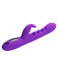 PRETTY LOVE SABIEN VIBRADOR RABBIT CON ESTIMULACION POR GOLPETEOS Y LED MORADO