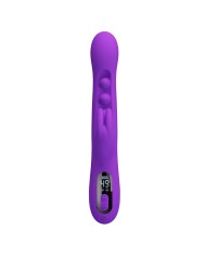PRETTY LOVE SABIEN VIBRADOR RABBIT CON ESTIMULACION POR GOLPETEOS Y LED MORADO
