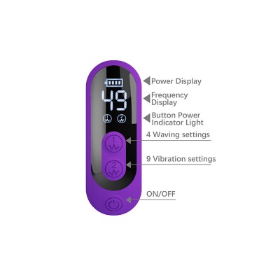 PRETTY LOVE SABIEN VIBRADOR RABBIT CON ESTIMULACION POR GOLPETEOS Y LED MORADO