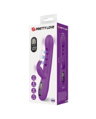 PRETTY LOVE SABIEN VIBRADOR RABBIT CON ESTIMULACION POR GOLPETEOS Y LED MORADO