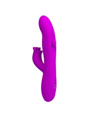 PRETTY LOVE YALANDA VIBRADOR RABBIT OSCILANTE CON PANTALLA LED MORADO