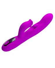 PRETTY LOVE YALANDA VIBRADOR RABBIT OSCILANTE CON PANTALLA LED MORADO